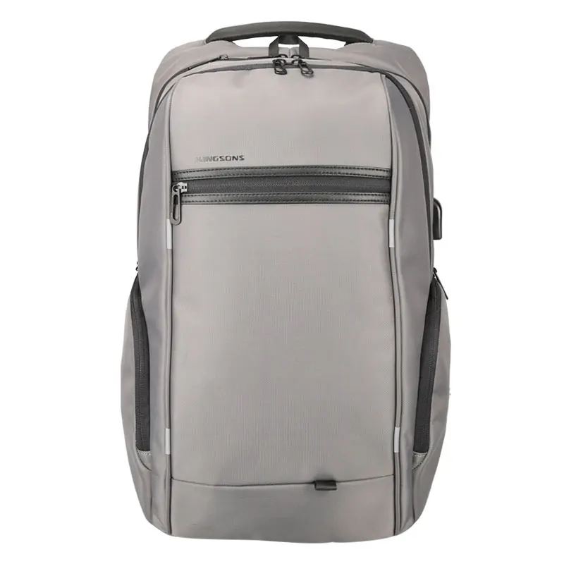 Model A Grey Нейлоновый рюкзак Kingsons 1" 14" 1" 15,6" 1" 17,4" для ноутбука с usb-портом для зарядки ноутбука, рюкзак, сумка для Macbook Asus IBM hp - Цвет: Model A Grey