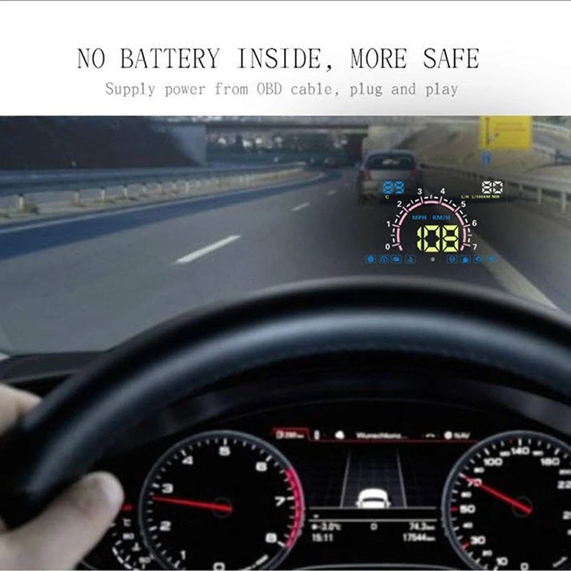 5 8 &quotАвтомобильный Hud E350 OBD2 дисплей на голову автомобильный скоростной проектор