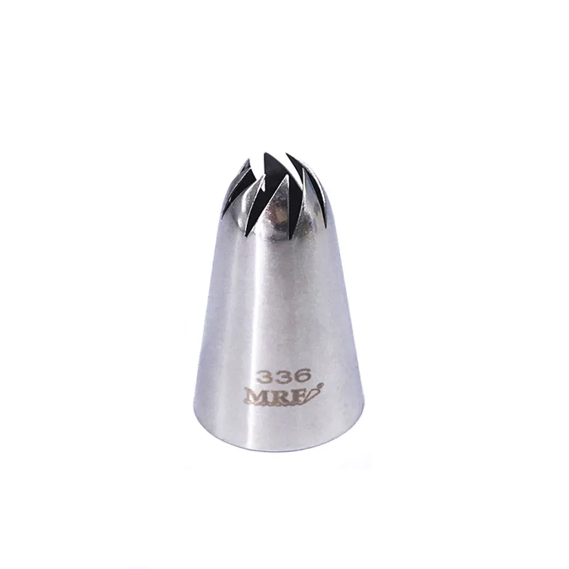 

Wholesale 10 pcs/lot 336# Rose Flower Icing Nozzle Decorating Tip Sugarcraft Cake Decorating Tools Baking Tools Bakeware