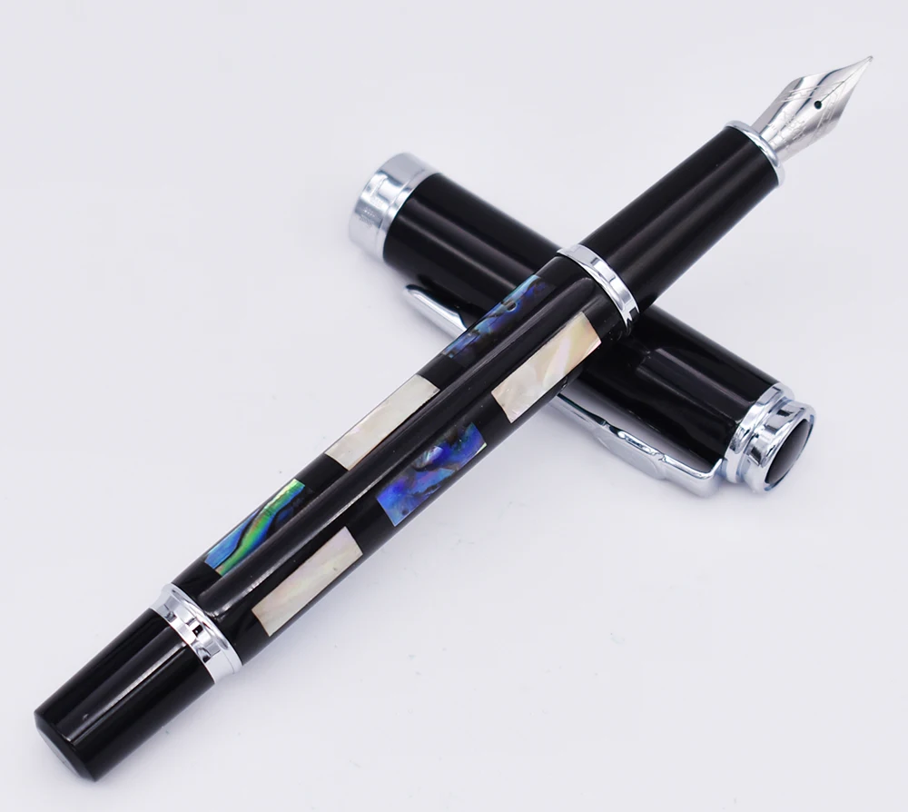 Перьевая ручка Jinhao 8802 глубоководная яркая перьевая с жемчужной ракушкой для