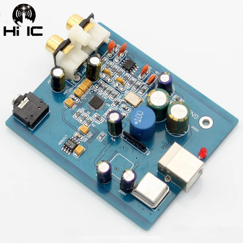HIFI аудио ES9018K2M SA9023 USB DAC декодер плата внешняя звуковая карта поддержка 24 бит