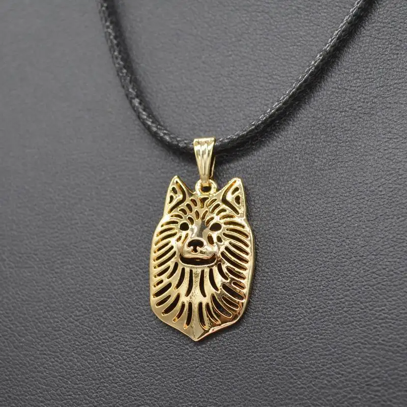 Rope Chain Women Jewelry Pet Dog Necklaces Lovers' Metal Finnish Spitz Pendant Drop Shipping Retail | Украшения и аксессуары