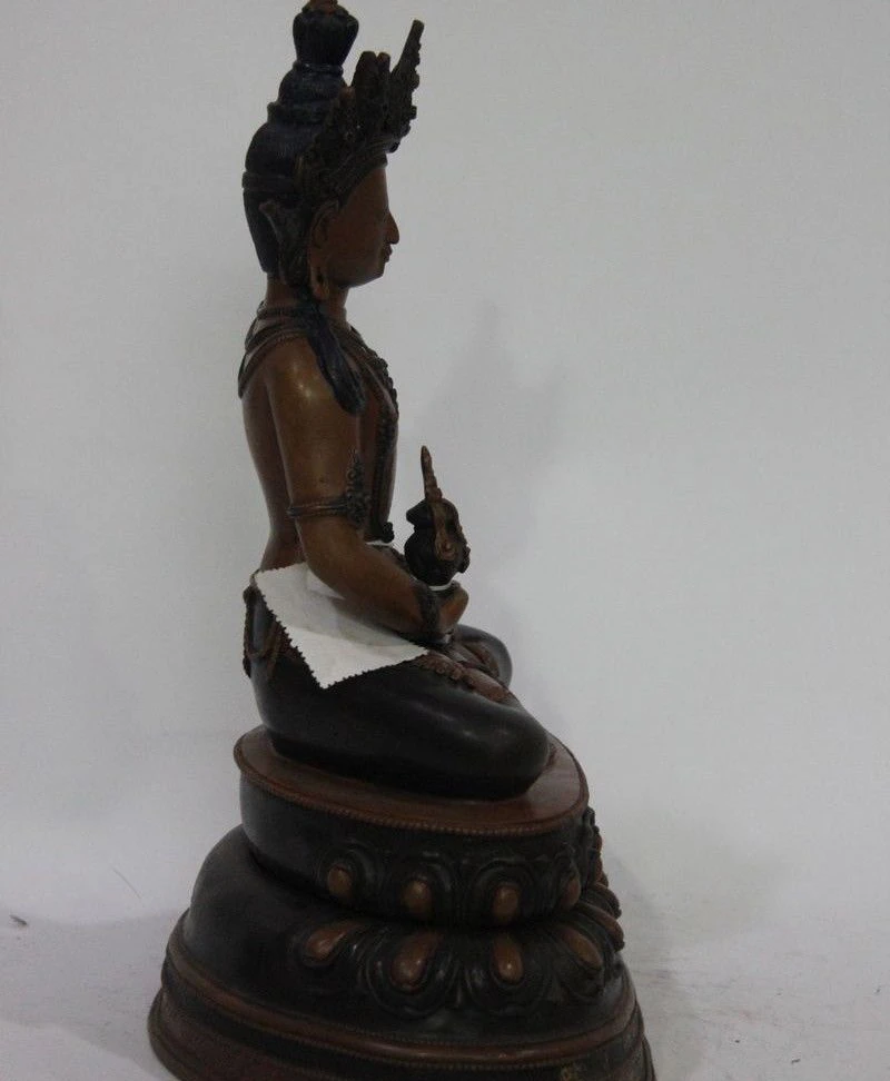 Tibet Temple Buddhism Red Copper Sakyamuni Amitabha Amitayus Buddha of Longevity | Дом и сад