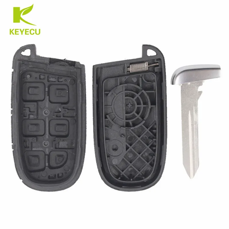 Запасной чехол KEYECU для дистанционного ключа с 5 кнопками Chrysler 300 Challenger Charger Grand