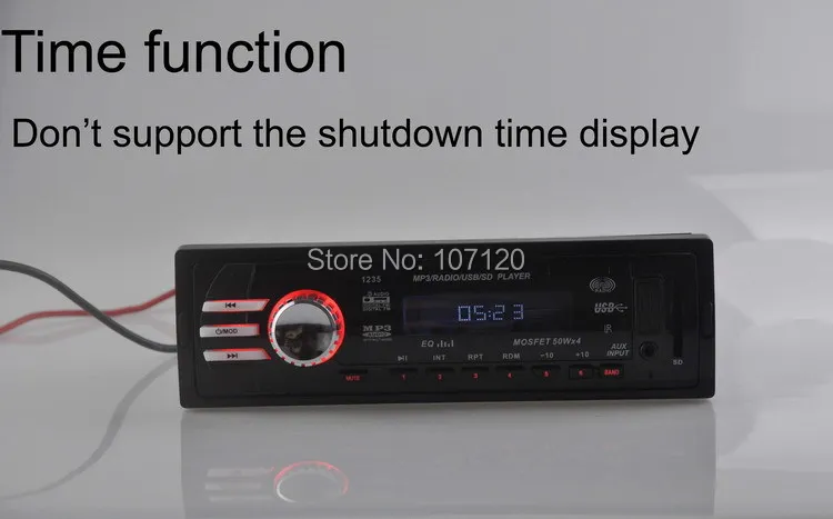 Автомобильный радиоприемник стерео MP3 плеер 12 В FM USB SD карта 1 Din 5 зарядное