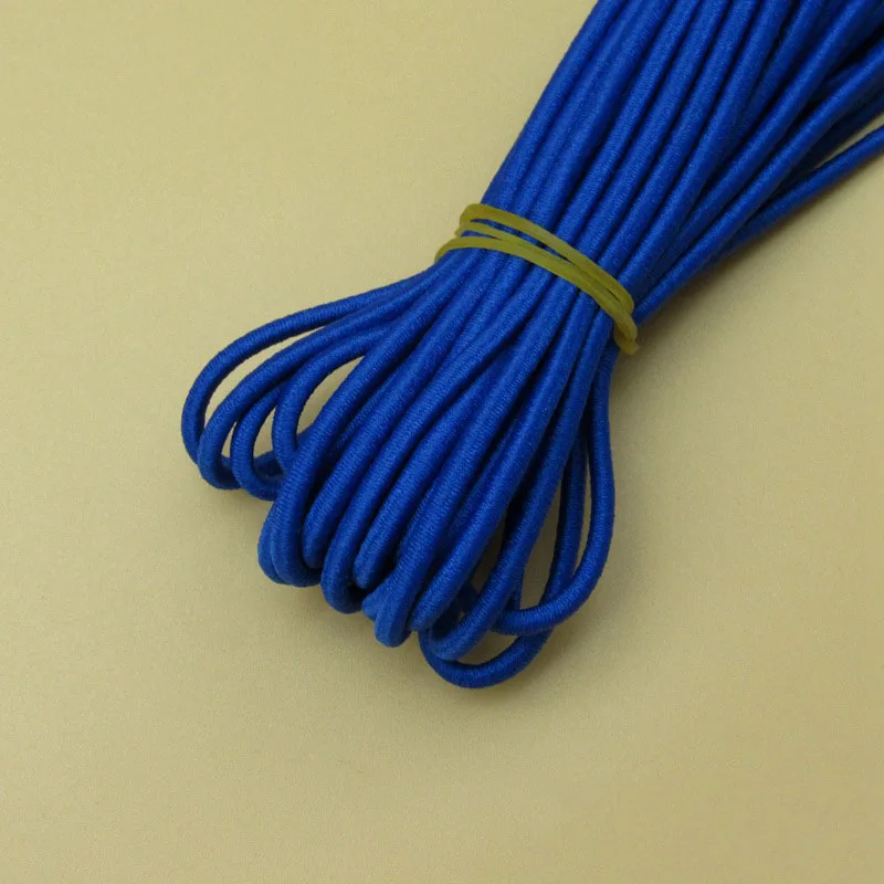 Royalblue 30 м x 2,5 мм экологически чистый круглый эластичный шнур мягкий эластичный шнур для одежды пояс для брюк резинка DIY аксессуары для одежды - Цвет: Royalblue