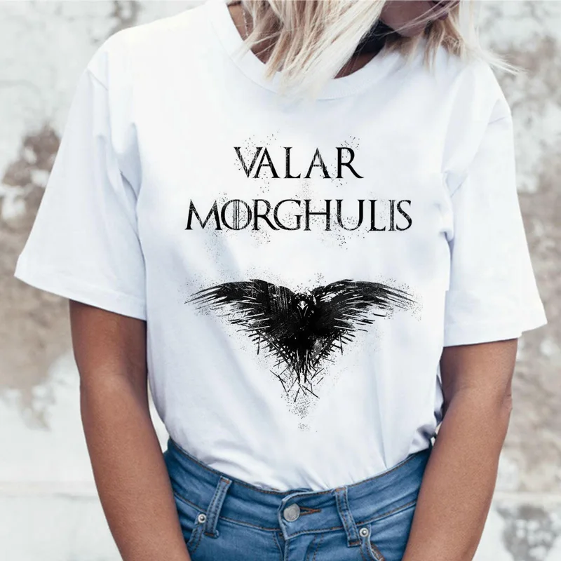 Valar Morghulis not today футболка Женская Топ Футболка женская хип-хоп 90s уличная одежда летняя Новинка - Цвет: 2950