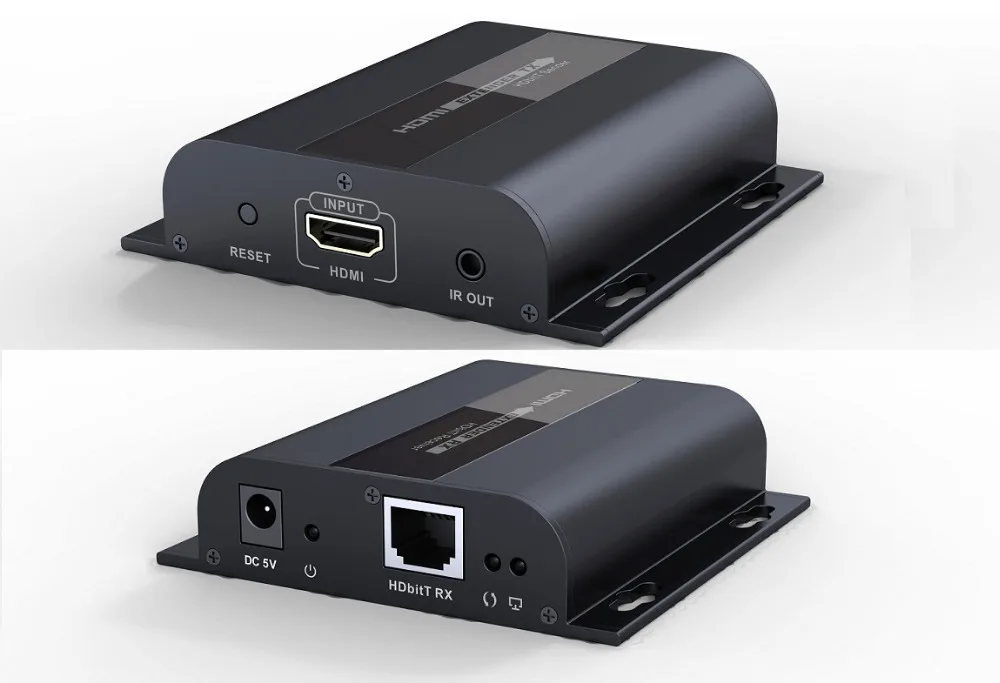 До 120 м с ИК, LKV383 HDbitT HDMI 1080P УДЛИНИТЕЛЬ LAN повторитель по RJ45 Cat5e/Cat6