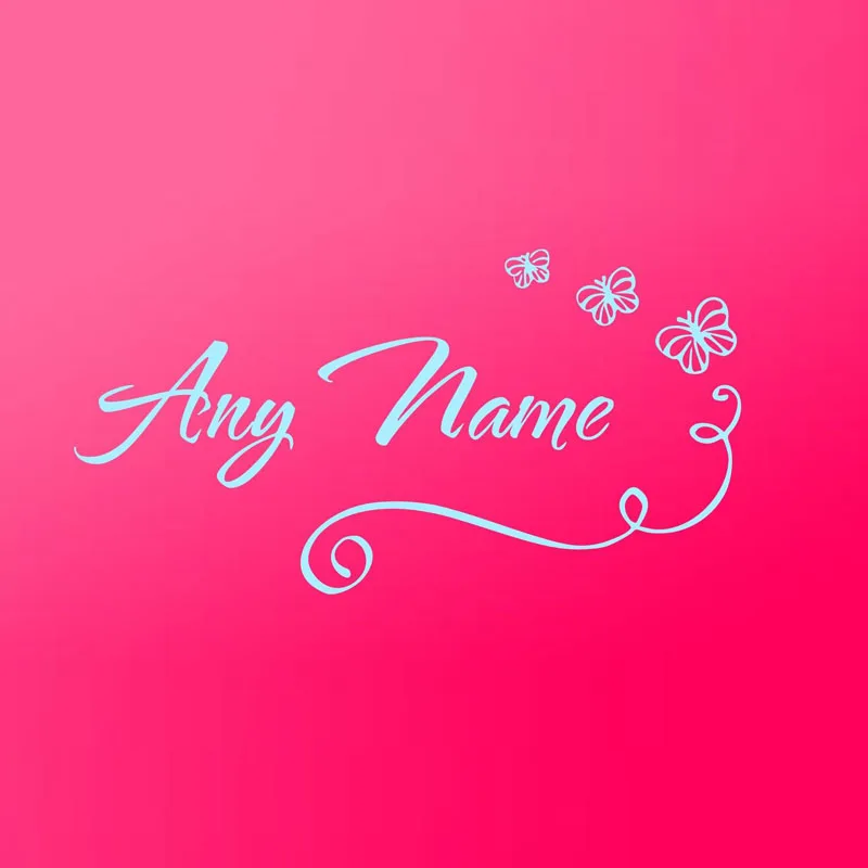 Индивидуальные именные бабочки настенные наклейки детские комнаты съемные