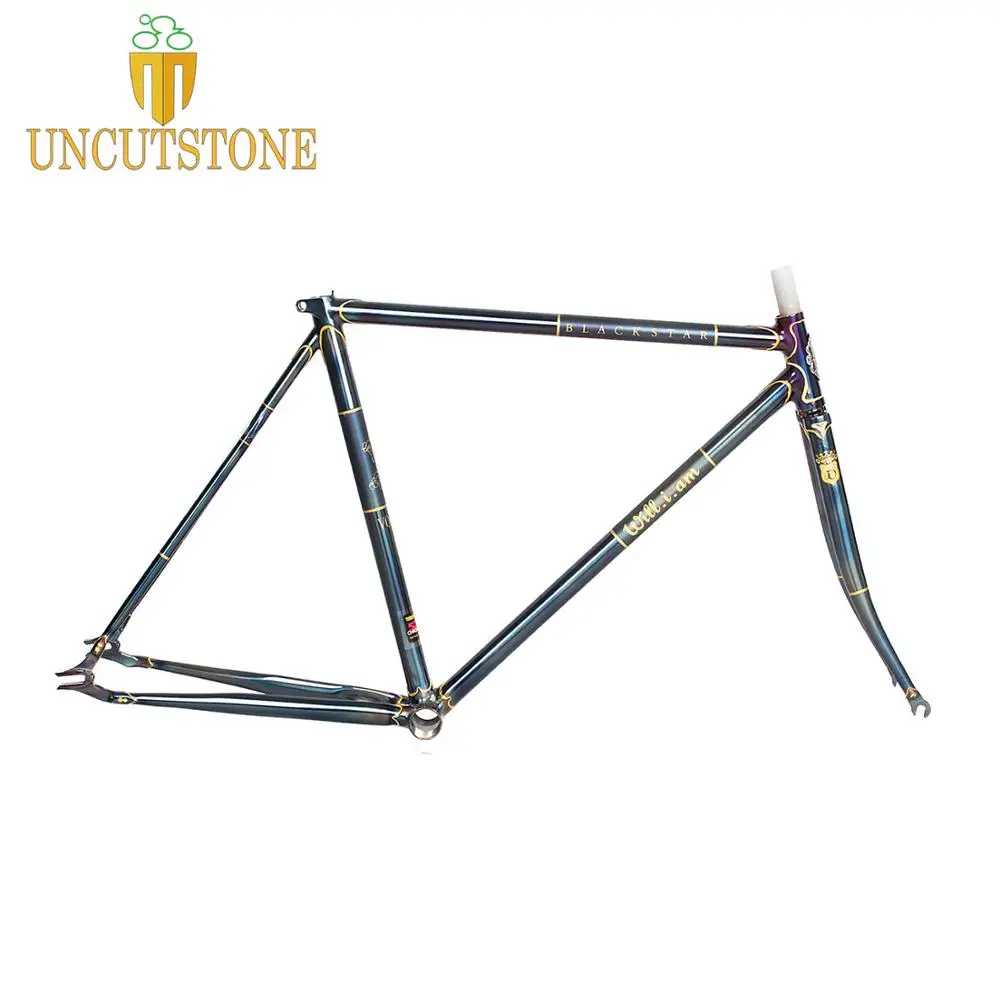 Fixed gear велосипеда 4130 Хромомолибденовая сталь рамка DIY размер 46 см 48 50 52 56 58 60 62