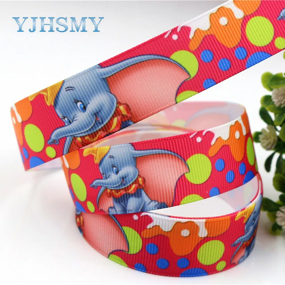 YJHSMY F-17609-478 22 мм 10 ярдов мультфильм печатных grosgrain ленты DIY ручной работы