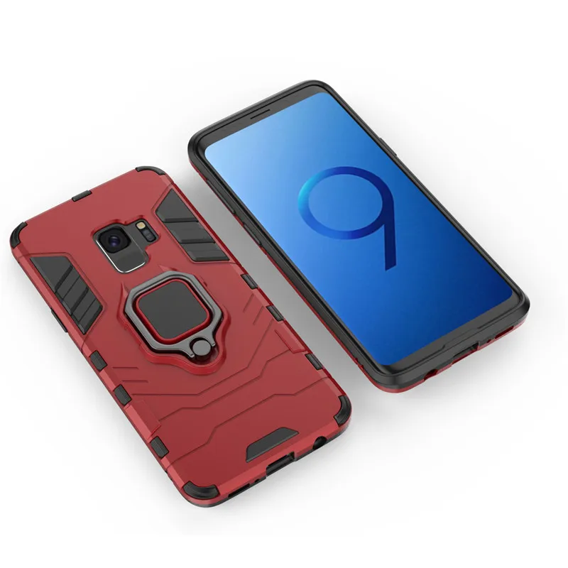 Для Samsung Galaxy S8 S9 S10 плюс S10E Note9 чехол, Heavy Duty Противоударная подставка Поворотная всего тела прочный бампер Защитный чехол