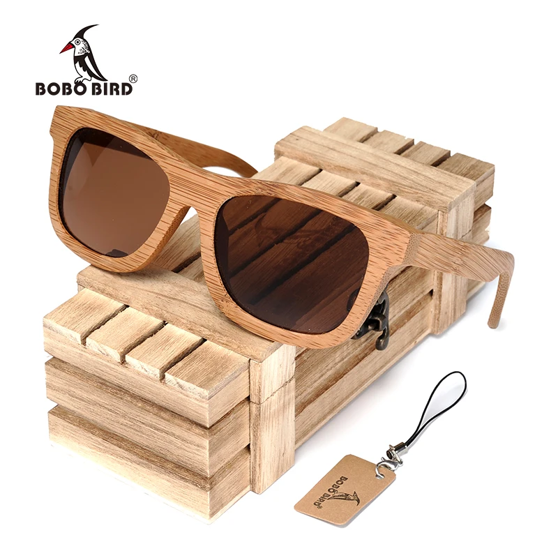 BOBO BIRD/брендовые солнцезащитные очки ручной работы модные натуральные бамбуковые