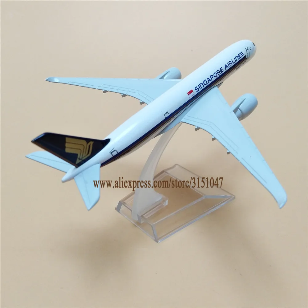 Модель самолета A350 из металлического сплава 16 см|Статуэтки и миниатюры| |