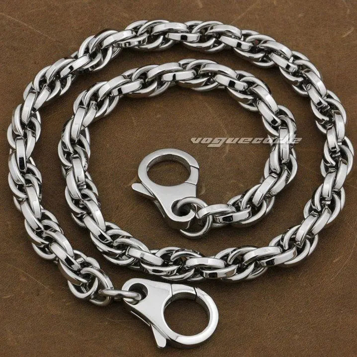 Цепочка-кошелек Мужская спиральная из нержавеющей стали 316L 5N008WC2 - 14 ~ 36 дюймов |