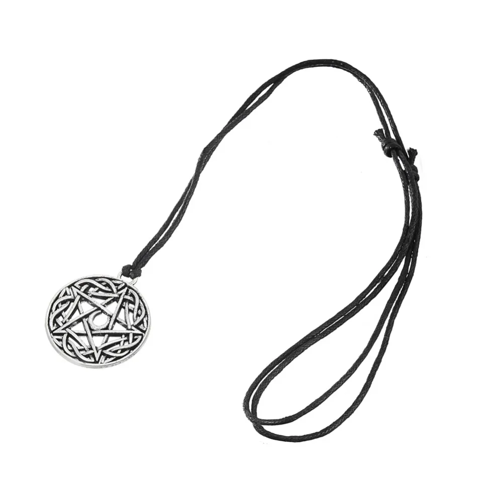 Dawapara Wicca языческий полумесяц подвеска в виде пятиконечной звезды подвески колец