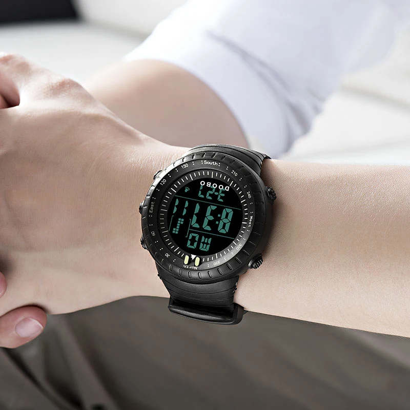 Мужские часы светодиодные цифровые Reloj Hombre армейские для спорта на открытом