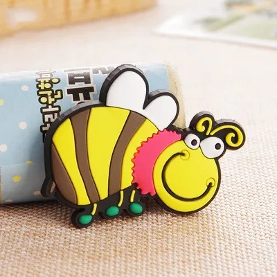 bee Милый силиконовый мультяшный магнит на холодильник с животным сувенир магниты на холодильник детские подарки украшение дома - Цвет: bee