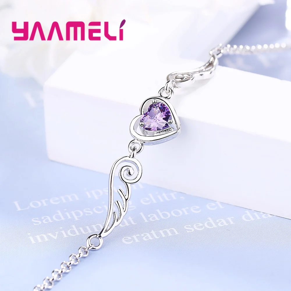 Бесплатная доставка милые ювелирные украшения женщина милый фиолетовый цвет