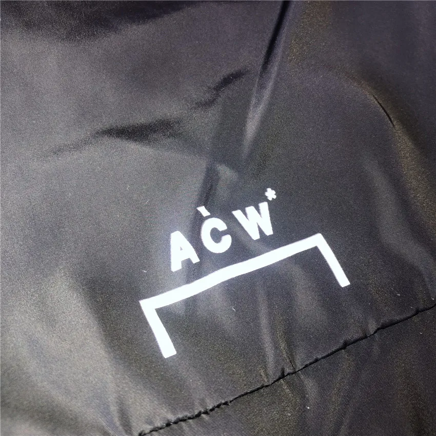 Черные a-cold-Wall* брюки 19ss эксклюзивные Teohnial нейлоновые спортивные штаны с пуговицами и большими карманами, завязанные на ноги a-cold-Wall брюки мужские ACW
