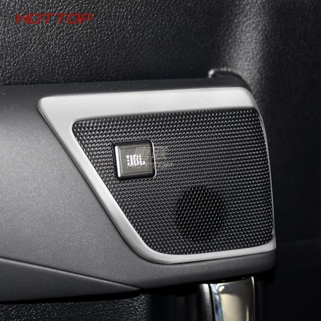 ABS chrome Car frame inner rear Audio Speak Sound Cover Ring circle lamp trim for Toyota Alhpard Vellfire 30 2015-2020 2pcs | Автомобили и
