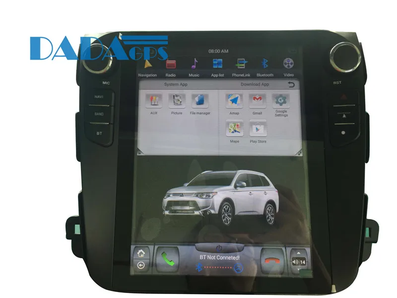 Tesla Android автомобильное радио стерео gps навигация для Mitsubishi Outlander 2006-2012 для Citroen C-Crosser для peugeot 4007 без DVD
