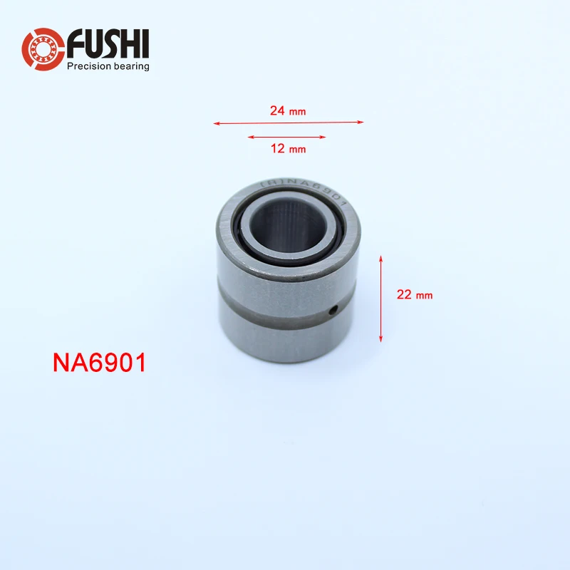 NA6901 подшипник 12*24*22 мм (1 шт.) сплошной воротник Игольчатые роликовые подшипники с
