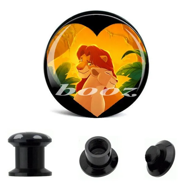 Акриловый Винт пирсинг ювелирные изделия тела Серьги Туннели для ушей