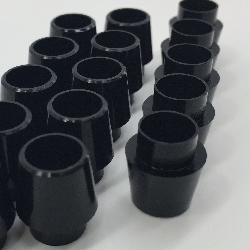 12 шт. для конический наконечник черная Прочная Железная вал пластиковый рукав