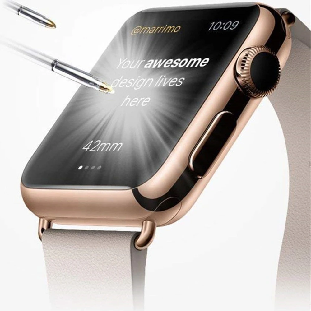 Закаленное стекло для Apple Watch 6 se 5 4 40 мм 44 полное покрытие изогнутое защитное 3D iwatch