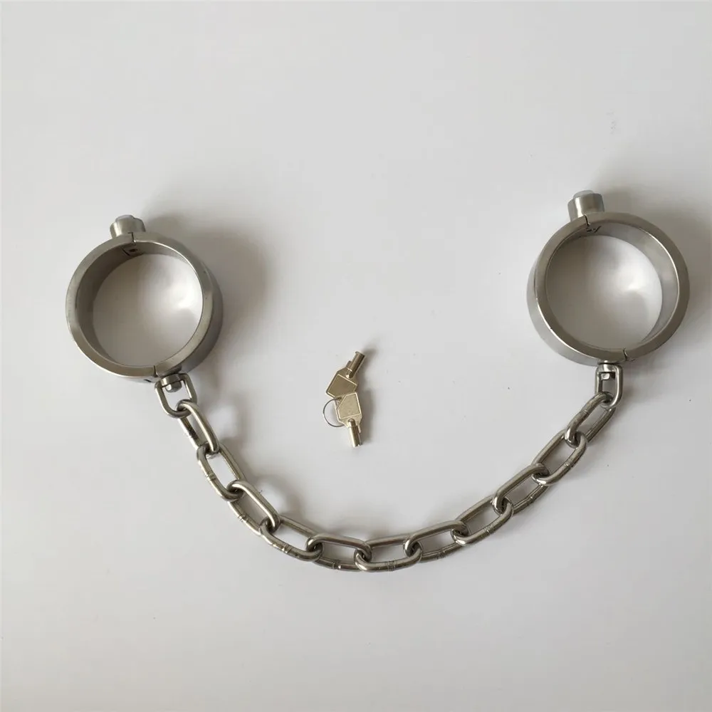 Мужской женский металлический Нержавеющая сталь цепи оковы круглый ножной