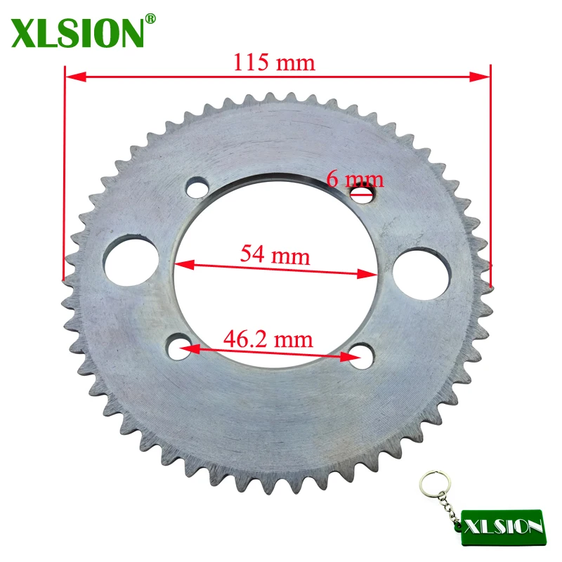 XLSION 25H 55T зуб 54 мм Задняя звездочка для 47cc 49cc двигателя карманный велосипед мини ATV