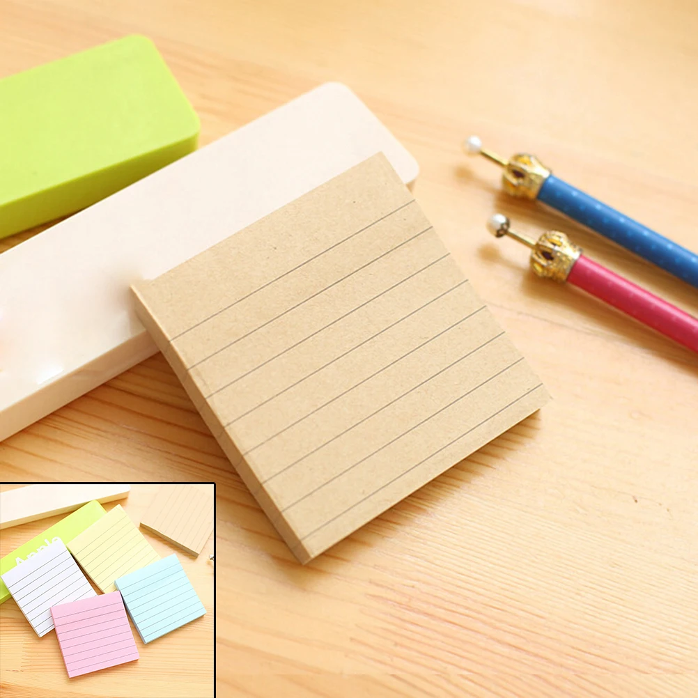 

Cute Sticky Notes Memo Pad Soild Color Notepad Diy Kawaii Stationery School Stationery Set Office Supplies