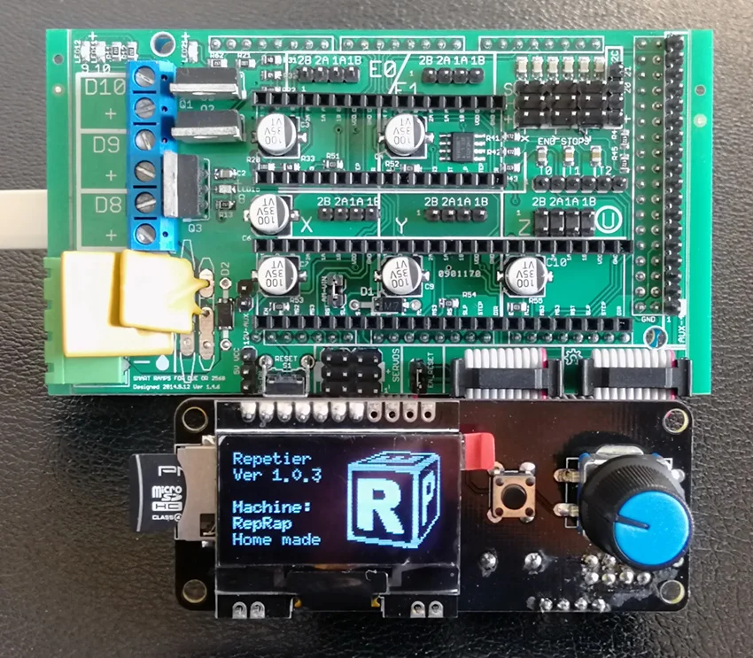 Смарт Ramps + AZSMZ 12864 OLED Wi Fi ESP3D (для Arduino например панель управления 3D печатью с