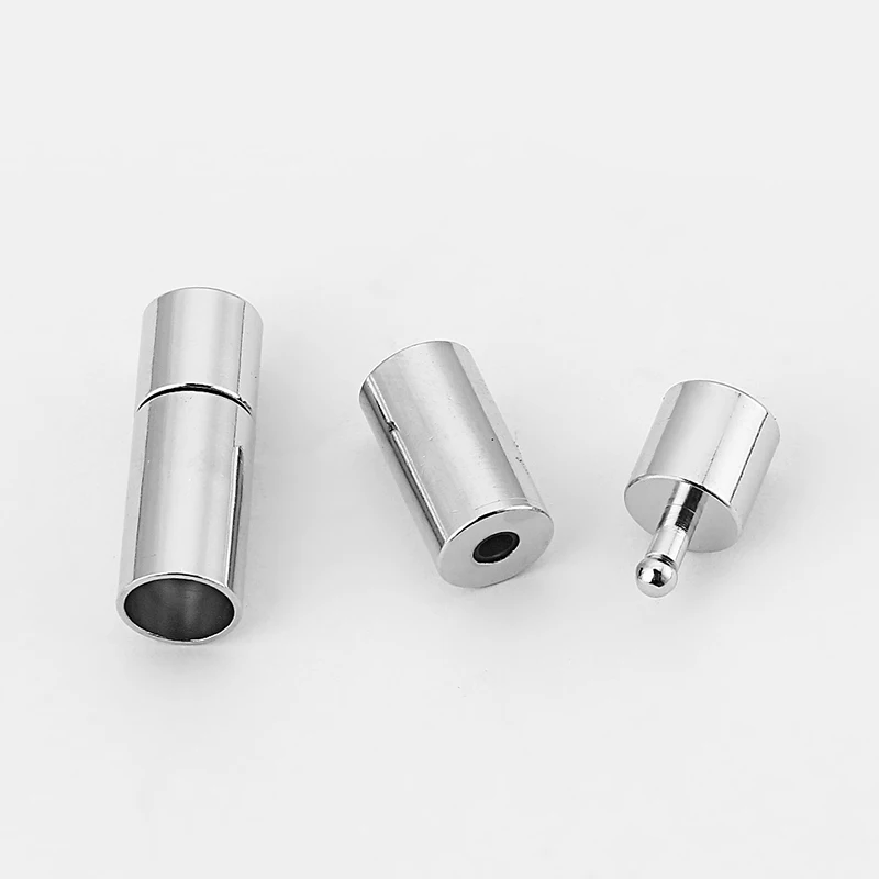 

10pcs Bayonet Clasp fit 2mm/2.5mm/3mm/4mm/5mm/6mm/8mm Round Leather Cord Bracelet&Bangle Jewelry Making