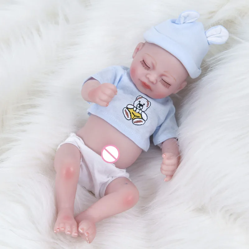 LEOOFU 28 см 11 дюймов игровой дом игрушки bebe куклы reborn всего тела мягкого силикона для