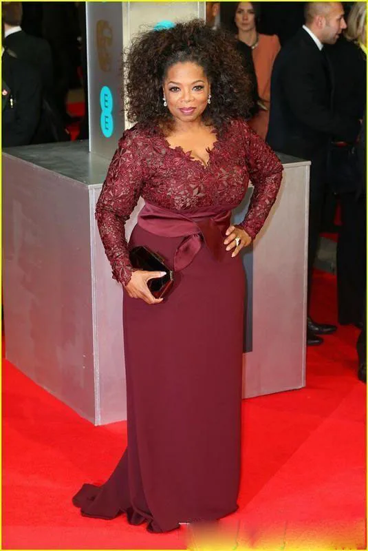 2018 Oprah winсправочная модель ОГРАНИЧЕННАЯ МОДЕЛЬ для матери невесты бордовые с