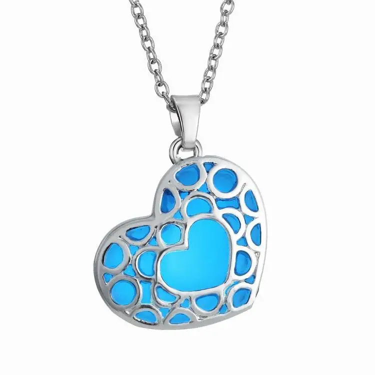 2015 Creative Accessories Women Fashion Collares Ladies Long Necklace Chain Charming Cute Blue Moon Heart Necklaces Pendants | Украшения и