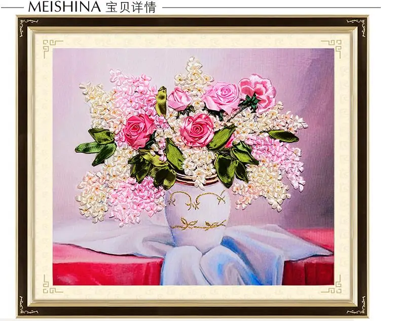 Хобби DIY лента вышивка для начинающих картины рукоделие Наборы 3D Вышивка крестом