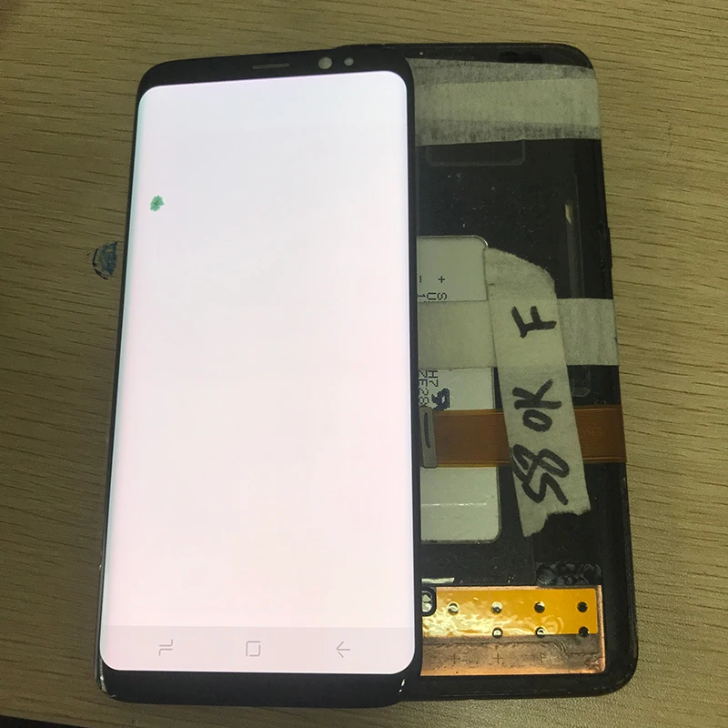 Активно-матричные осид, ЖК-дисплей с рамкой для Samsung Galaxy S8 g950 G950F Дисплей S8 плюс G955 G955F+ Сенсорный экран Digitizer Ассамблеи+ битых пикселей