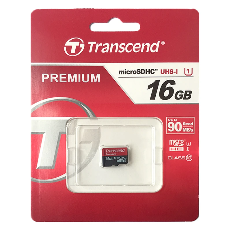 Оригинальные Transcend Micro SD Card 64 ГБ 32 ГБ оперативной памяти, 16 Гб встроенной памяти, высокая Скорость 90 МБ/с. UHS-I Премиум карты памяти MicroSD карта SDXC карты памяти SDHC TF слот для карт памяти