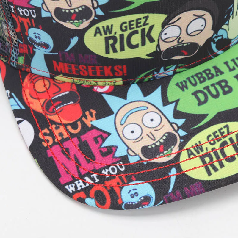 Мультфильм Рик и шапка Морти мистер Meeseeks причудливый Регулируемый Casquette бейсболка хип-хоп Snapback кепки s головные уборы