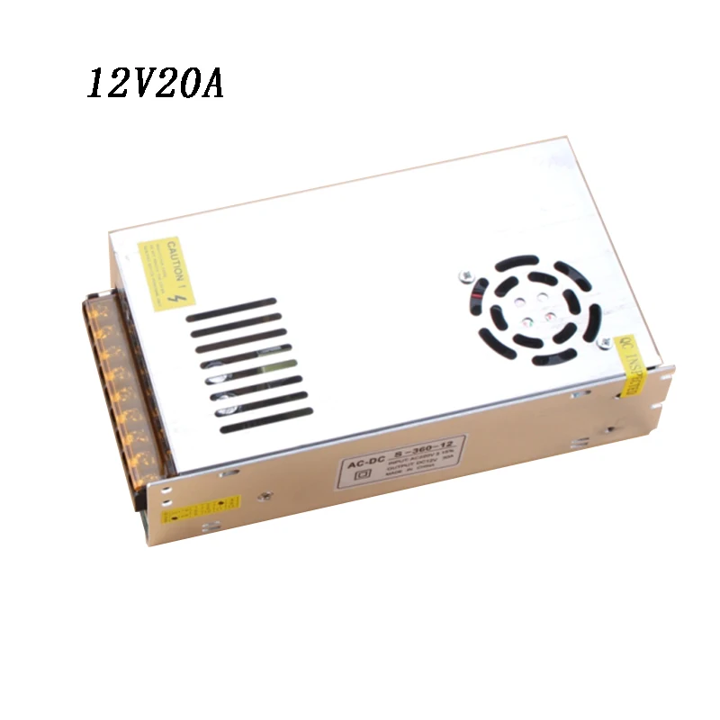 Адаптер питания 12 V 20A CCTV световой короб свет 240 W поддержка оптовый заказ |