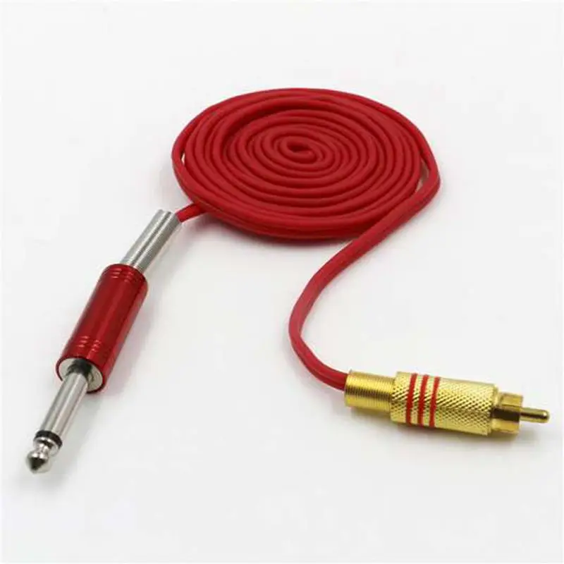 

1pcs RCA Silicone tattoo Clip Cord Tattoo Supply Black Rubber Silicone Tattoo Clip Cord For Tattoo Machine Free Shipping