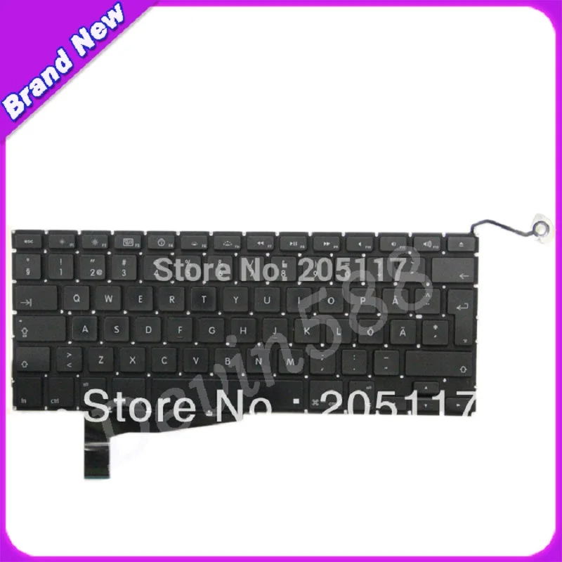 5 шт./лот 100% Новинка для Apple MacBook Pro Unibody 15 &quotA1286 SWISS KEYBOARD 2008 оптовая цена!|swiss