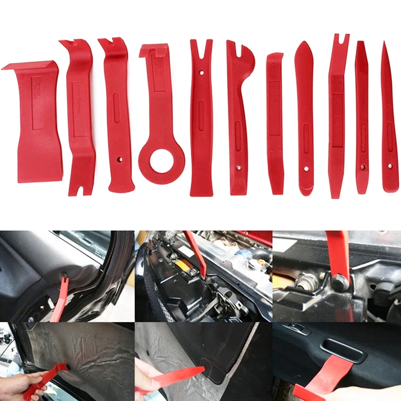 11+3 pcs Car Trim Removal Tools Kit Auto Audio Dash Door Window Clip Panel Upholstery Remover Installer Repair Pry | Автомобили и