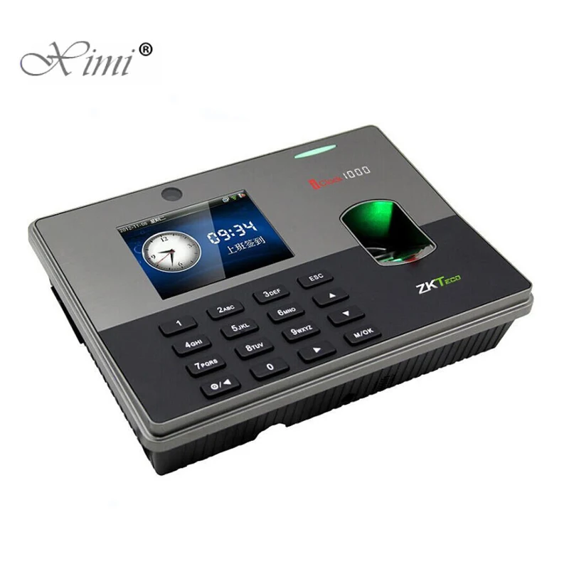 WIFI TCP/IP биометрическая система контроля допуска к двери ZK iclock1000 определение
