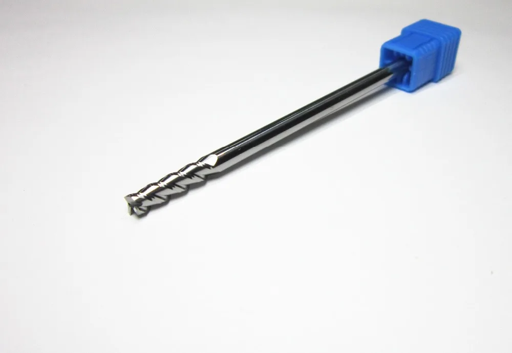 Вольфрамовая твердосплавная Концевая фреза HRC45 4 мм для алюминия Экстра длинный