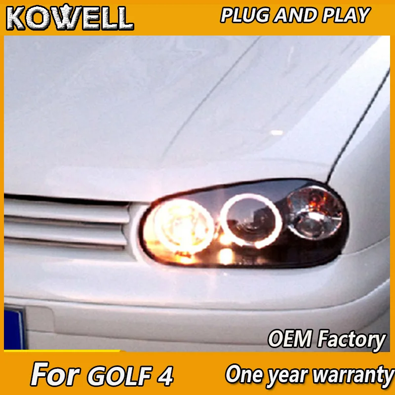KOWELL Тюнинг автомобилей для гольф vw 4 2004 2008 головной светильник s Ангельские глазки