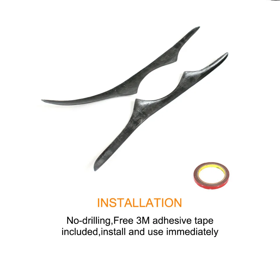 Углеродного волокна фар веки брови Чехлы отделка наклейки для BMW 3 серии E92 купе 2